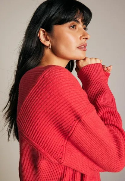 Вязаный свитер V-NECK PETITE Next, красный