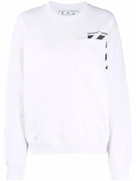 Off-White толстовка с логотипом Marker