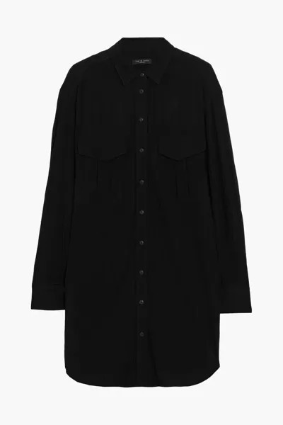 Платье-рубашка Florian из сирсакера Rag & Bone, черный
