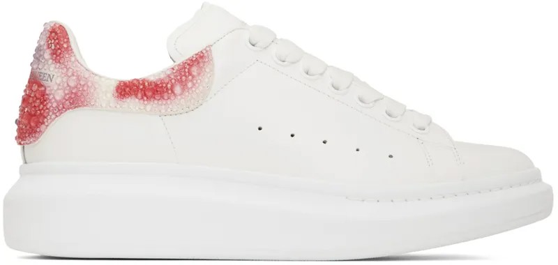 Белые массивные кеды Alexander McQueen
