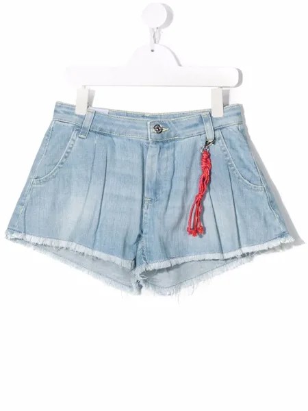 DONDUP KIDS wide-leg denim shorts