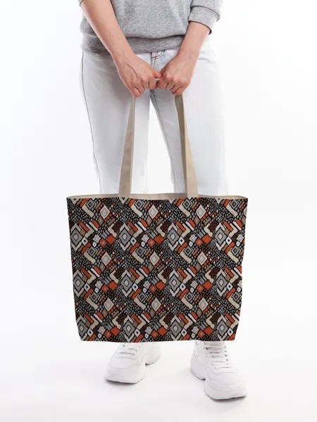 Текстильная женская сумка на молнии для пляжа и фитнеса bsz_413988 JoyArty