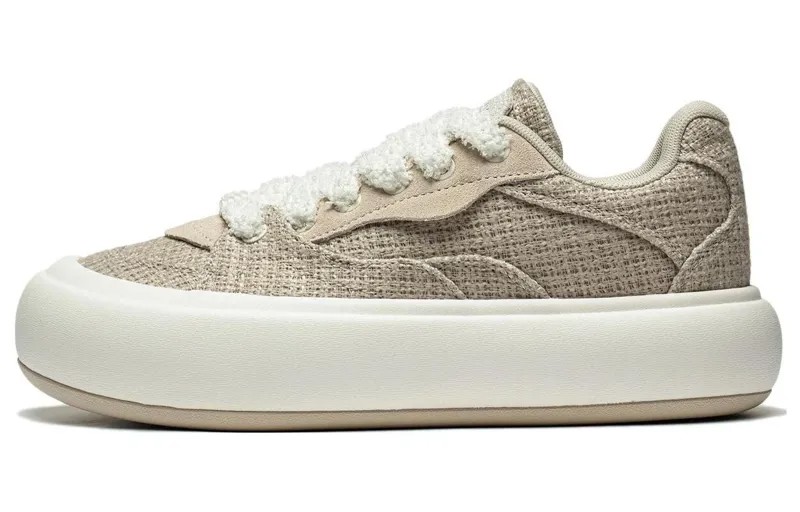 Кроссовки LiNing Puff Platform Lifestyle Shoes Women's Low-top Brown, коричневый