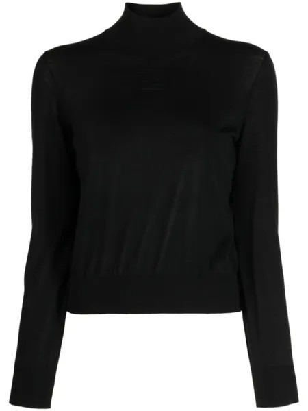 Alexander Wang шерстяной джемпер с высоким воротником, черный