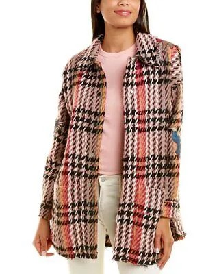 Женская полушерстяная куртка на шелковой подкладке Johnny Was Biya Hunter, розовая, M