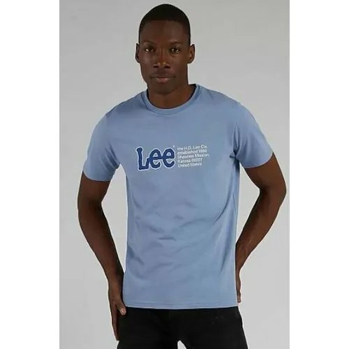Футболка Lee, размер M, голубой
