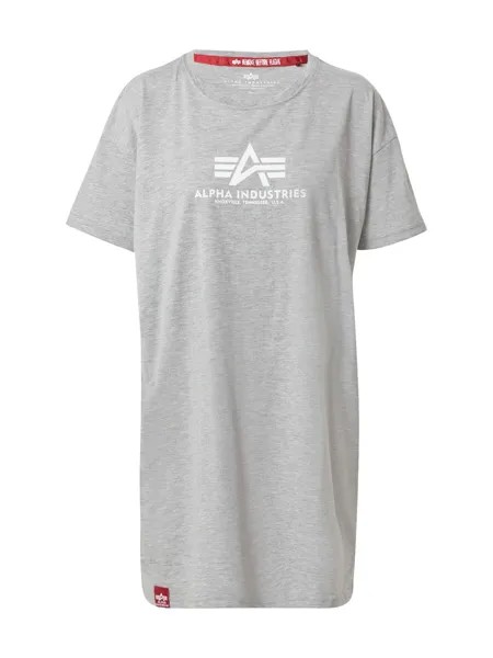 Футболка Alpha Industries, пятнистый серый