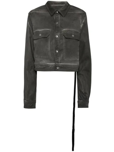 Rick Owens DRKSHDW джинсовая куртка с рукавами кап, серый