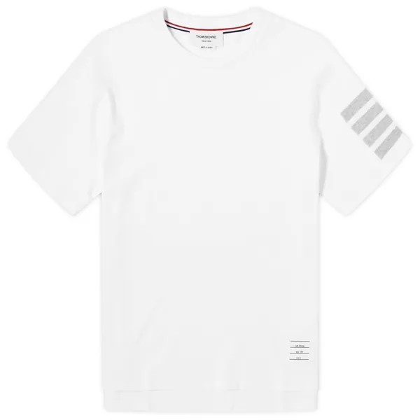 Футболка Thom Browne 4-Bar Tonal T-Shirt, белый