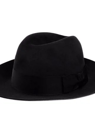 Шляпа федора Christys, подкладка, размер 57, черный