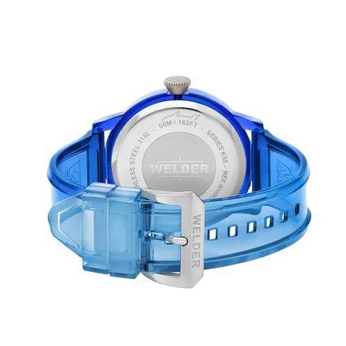Наручные часы Welder Часы наручные мужские WELDER WWRP401, Кварцевые, 45 мм, синий