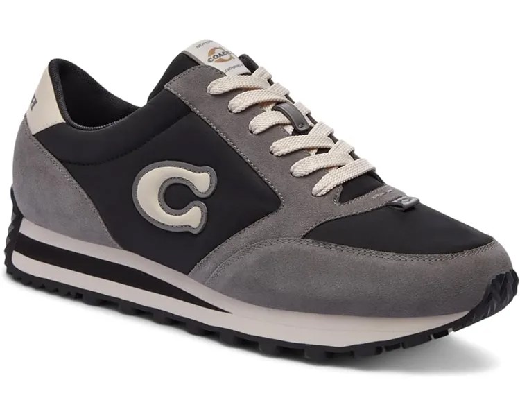 Кроссовки COACH Runner, цвет Black/Heather Grey