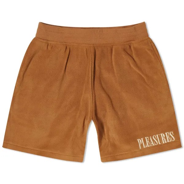 Шорты Pleasures Equator Fleece Shorts, кэмел