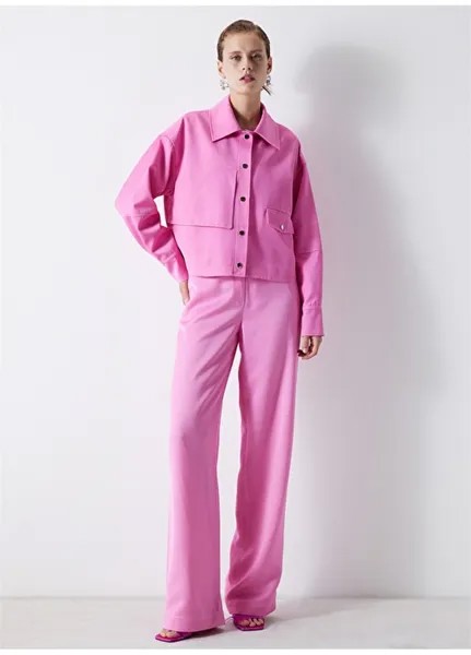 Повседневная розовая женская куртка İpekyol