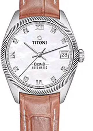 Швейцарские наручные  женские часы Titoni 828-S-ST-652. Коллекция Cosmo