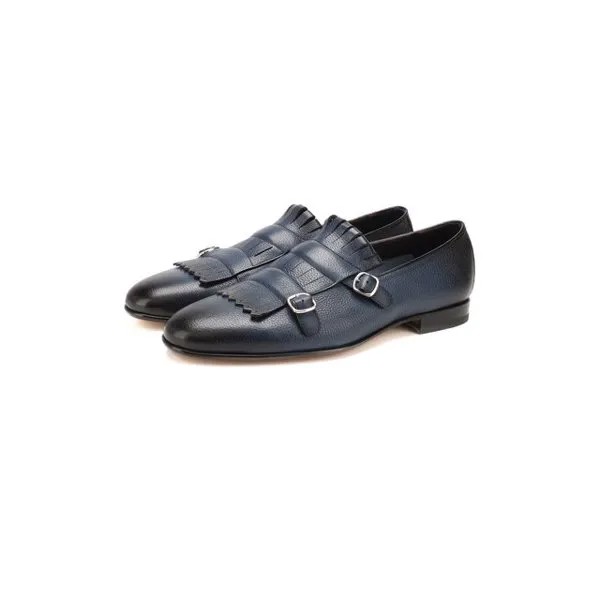 Кожаные монки Santoni
