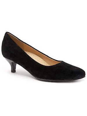 TROTTERS Женские черные кожаные туфли без шнуровки Kiera с дезинфицирующим средством, размер 5,5 м