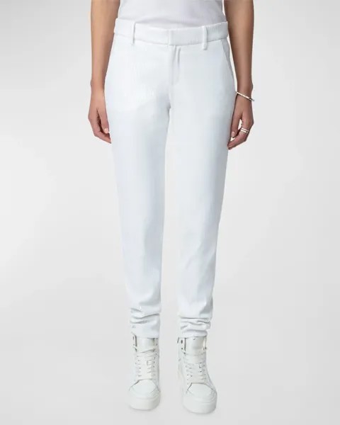 Прямые брюки Prune с пайетками Zadig & Voltaire, цвет Judo