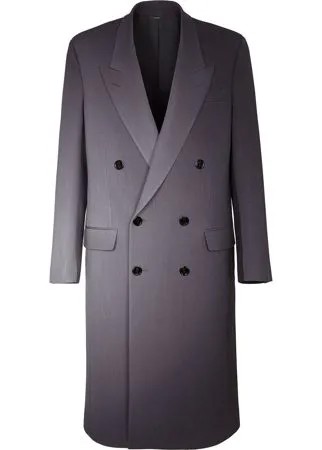 Fendi двубортное пальто с градиентным эффектом