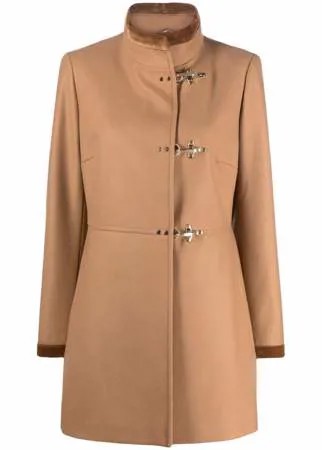 Fay single-breasted toggle-fastening short coat