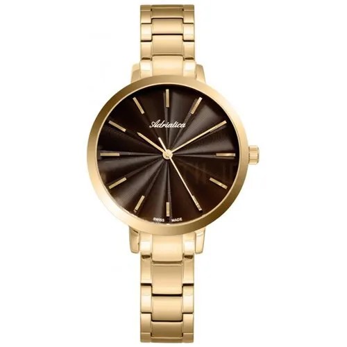 ADRIATICA A3740.111GQ стильные женские наручные часы со штриховыми индексами