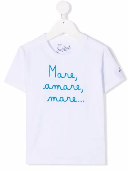 Mc2 Saint Barth Kids футболка с надписью