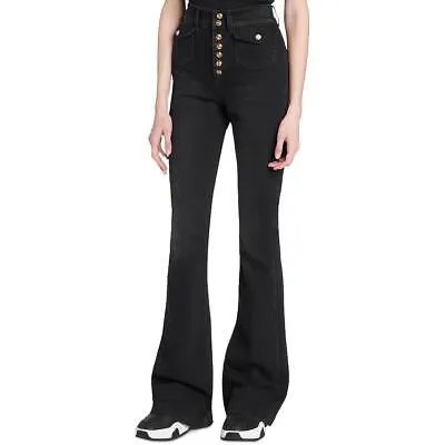 Versace Jeans Couture Женские черные расклешенные джинсы с высокой посадкой 24 BHFO 5205