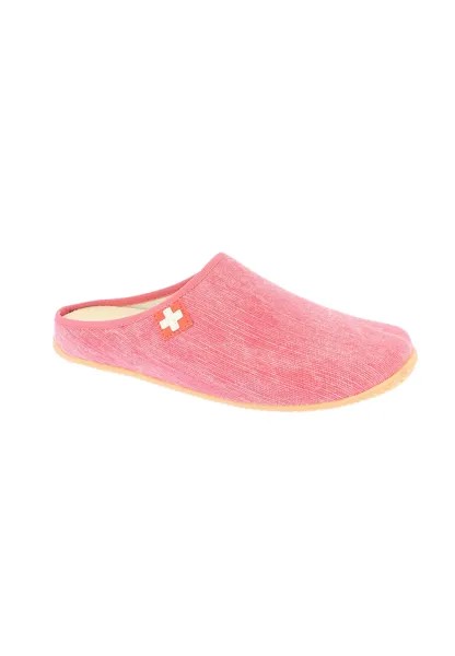 Тапочки Living Kitzbühel Pantoffeln Cotton Schweizer Kreuz, цвет Flamingo