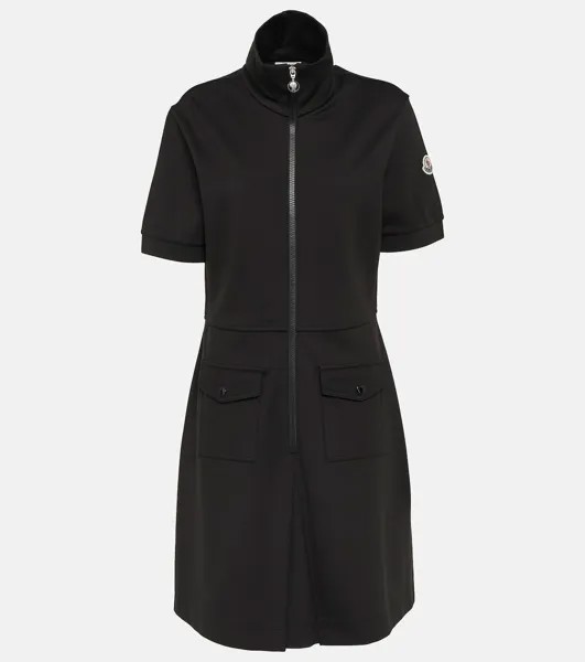 Мини-Платье из джерси Moncler, черный