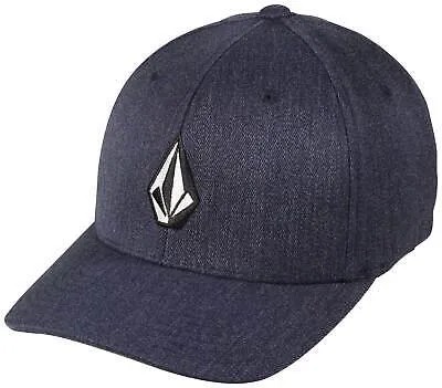 Кепка Volcom Full Stone Heather Xfit — Темно-синий Хизер — Новинка