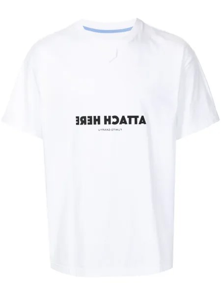 Fumito Ganryu футболка Attach Here, белый