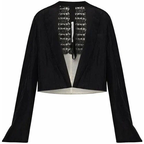 Пиджак Alessandra Marchi, укороченный, размер 48, черный