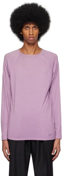 Фиолетовый свитер с краской для одежды Dunhill