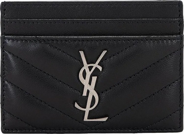 Футболка Saint Laurent Cassandre Credit Card Case 'Steel Blue', синий