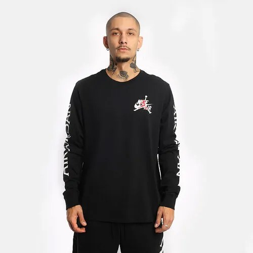 Лонгслив Jordan Logo, размер 3XL, черный