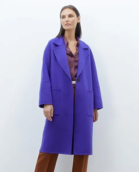 Женское длинное двубортное пальто El Corte Inglés, синий