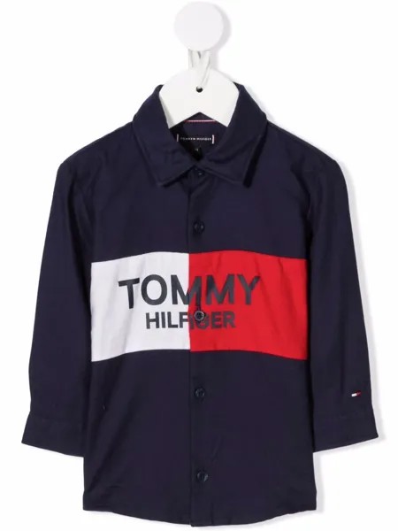 Tommy Hilfiger Junior рубашка с логотипом