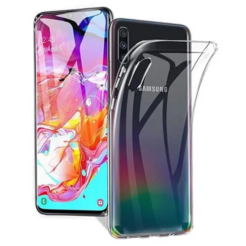 Чехол силиконовый для Samsung Galaxy A70s прозрачный
