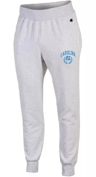 Мужские джоггеры Champion North Carolina Tar Heels серебристо-серого цвета с обратным переплетением