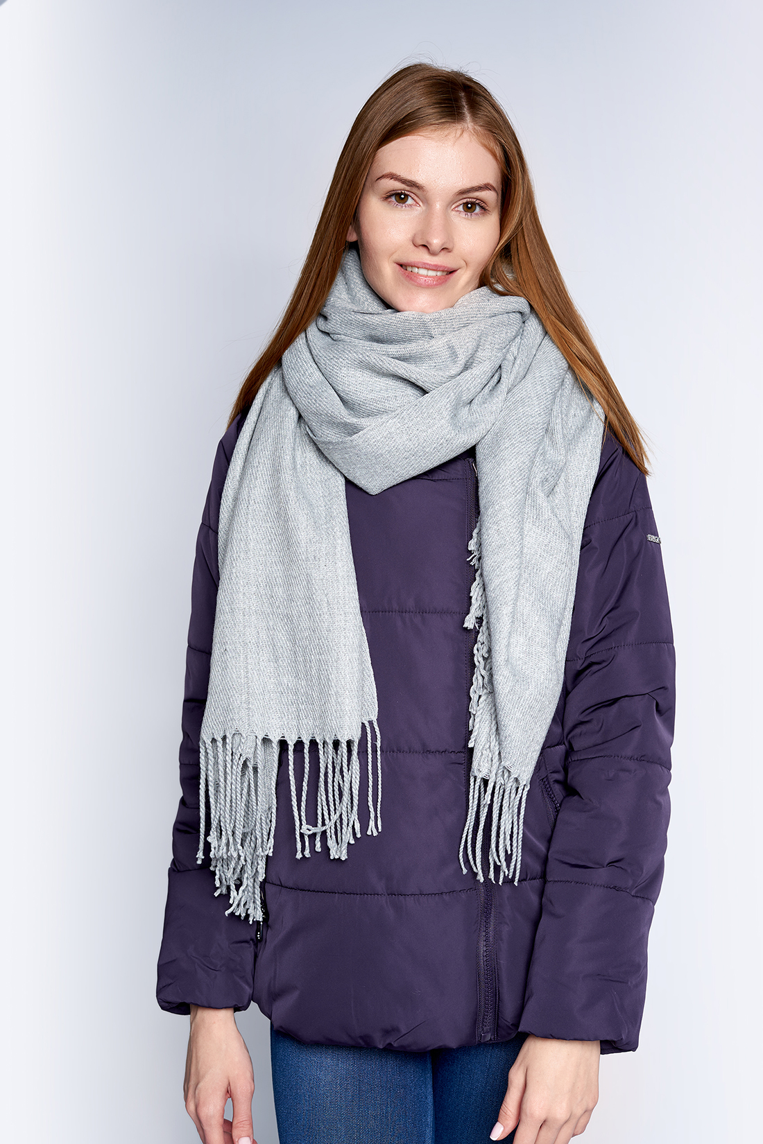 Палантин женский Baon B359520 grey; 80х180 см