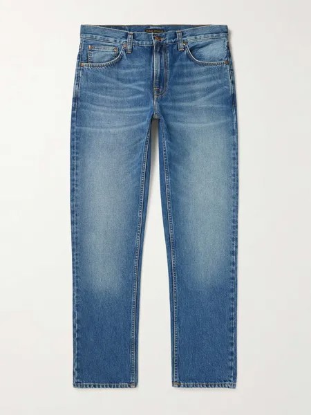 Джинсы узкого кроя Gritty Jackson NUDIE JEANS, синий