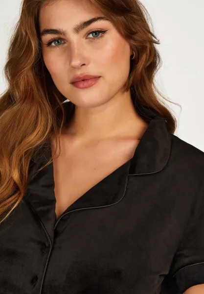 Пижамный топ Short Sleeve Hunkemöller, черный