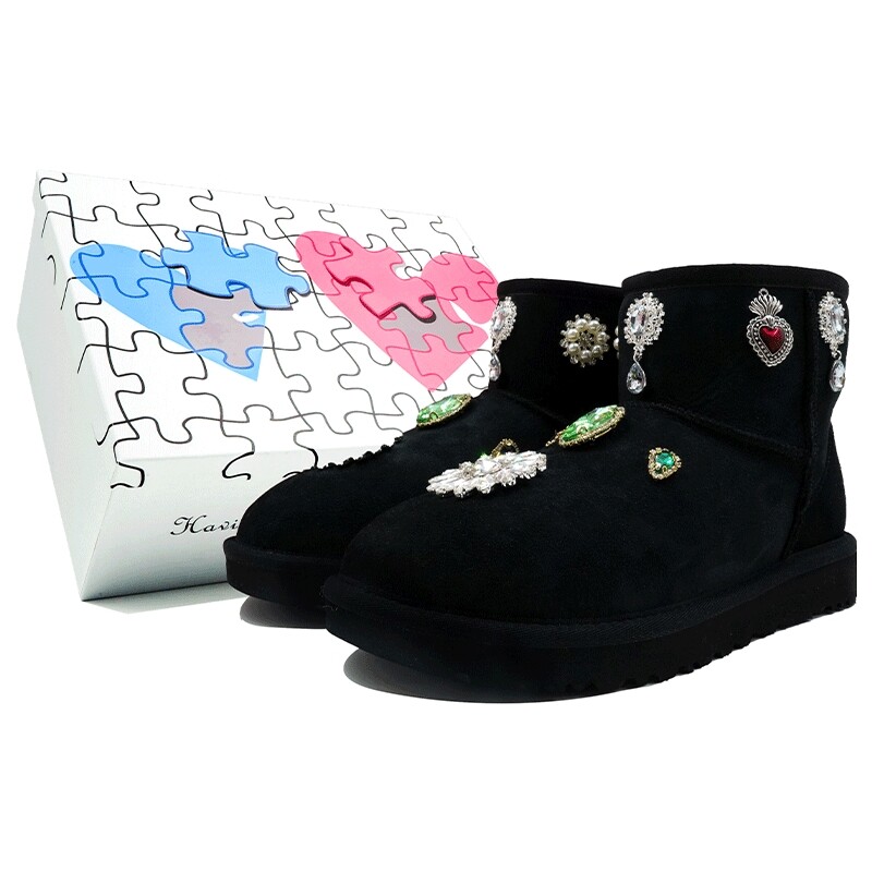 CLASSIC MINI Зимние ботинки женские черные Ugg