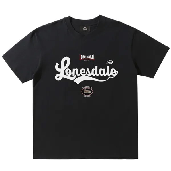 LONSDALE Футболка унисекс, Динамический черный
