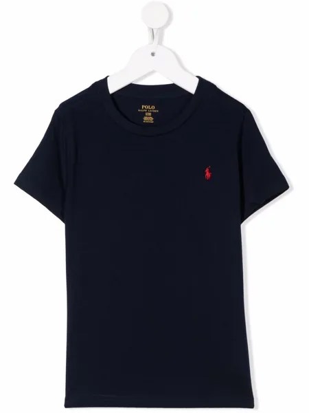 Ralph Lauren Kids футболка с вышивкой Polo Pony