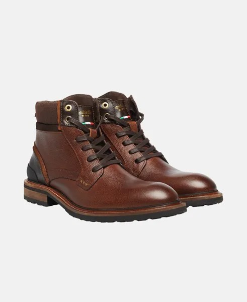 Ботинки на шнуровке Pantofola d'Oro, темно коричневый