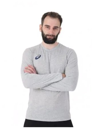 Лонгслив мужской ASICS 156859 0714 MAN LONG SLEEVE TEE 1568590714-3 размер 50 цвет светло-серый