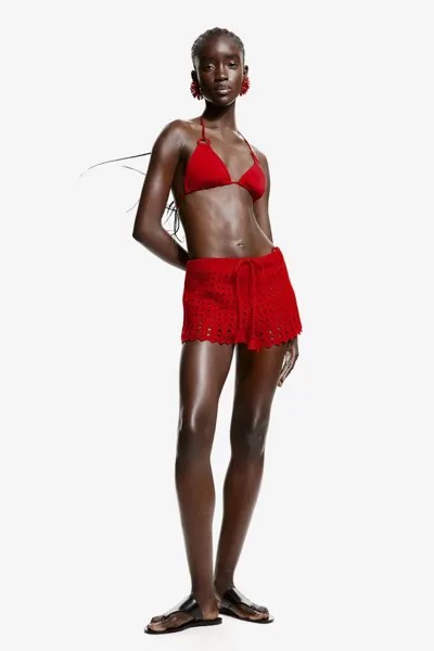 Мини-Шорты в виде крючка H&M, красный