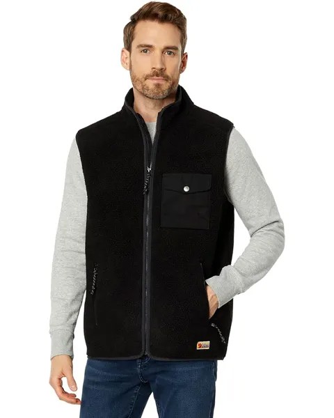 Утепленный жилет Fjällräven Vardag Pile Fleece, черный
