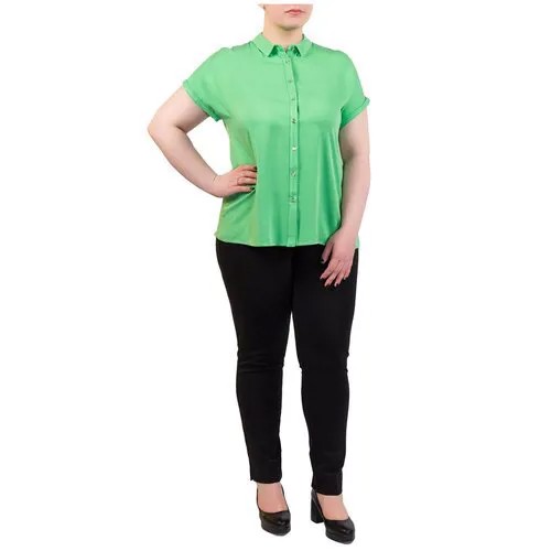 Рубашка  Le Fate, размер 46, зеленый